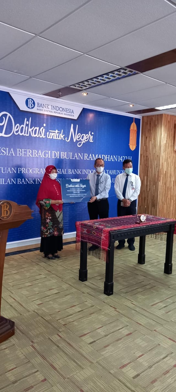 Perpustakaan MTsN 2 Medan Terima Koleksi Buku Terbaru Dari Bank Indonesia Perwakilan Sumut